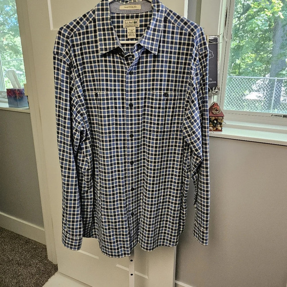 LL Bean size Large plaid shirt - Picture 1 of 3